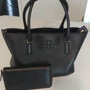Tory Burch tote and wallet